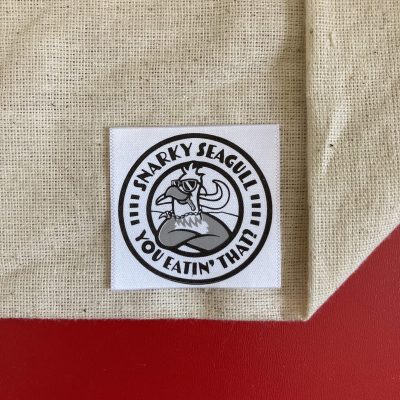 printed satin label
