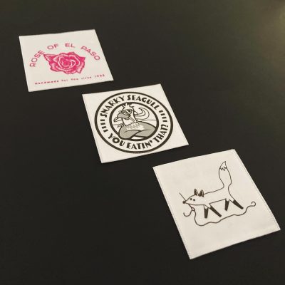 printed satin labels