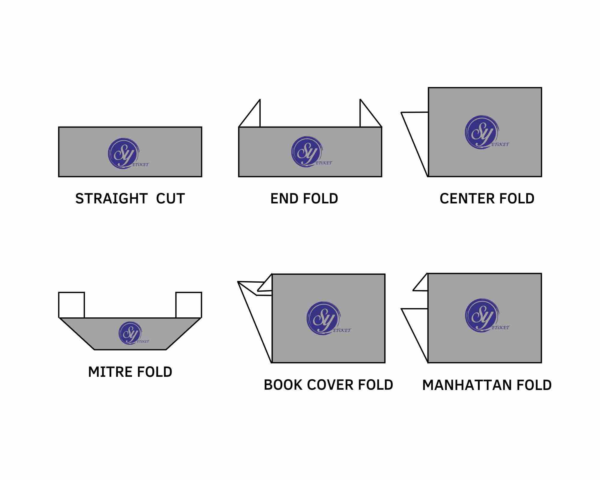 folding types of woven labels